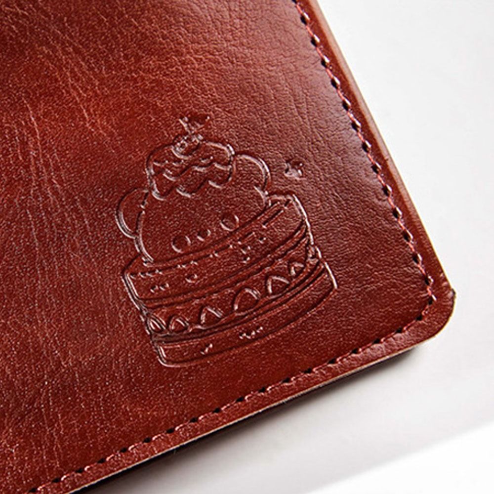Leather Work Notebook - Tragbares Loseblatt-Notizbuch mit 5 Ringen, 80