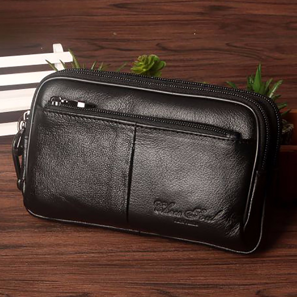 Leatherwork Fasteners - Männer Clutch Hüft tasche Tasche Zelle/Handy