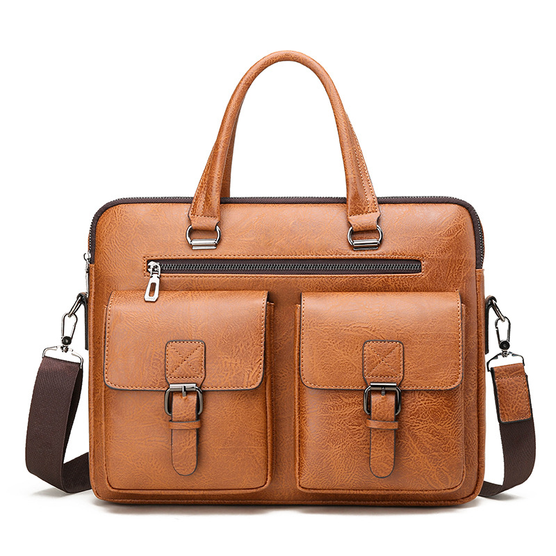 Leather Work Handbag - Luxus Marke Mann Business Aktentasche Tasche