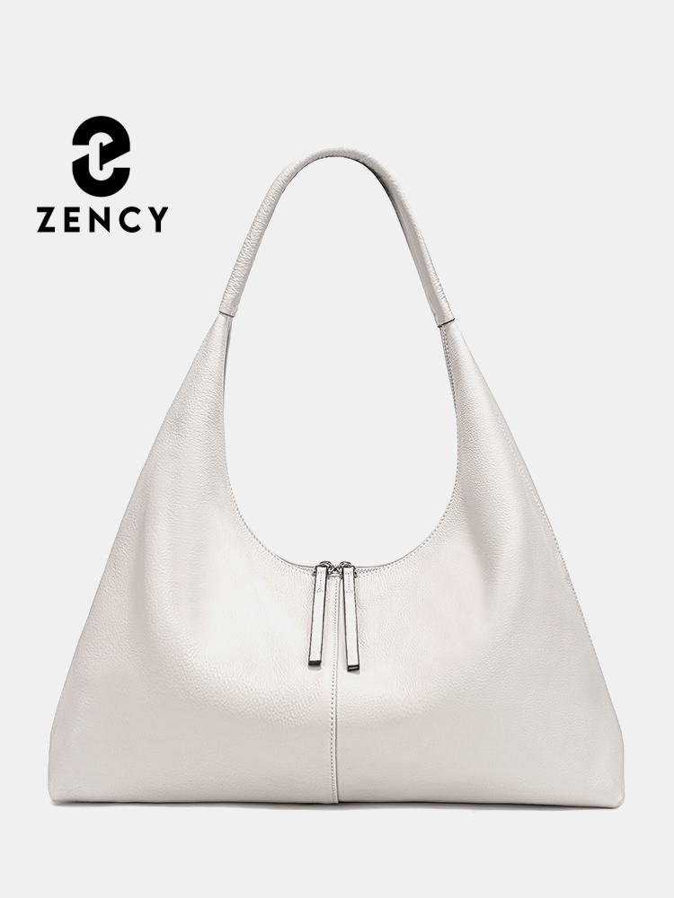 Leather Work Handbag - Zency Große Kapazität Einkaufstasche Echtes Leder
