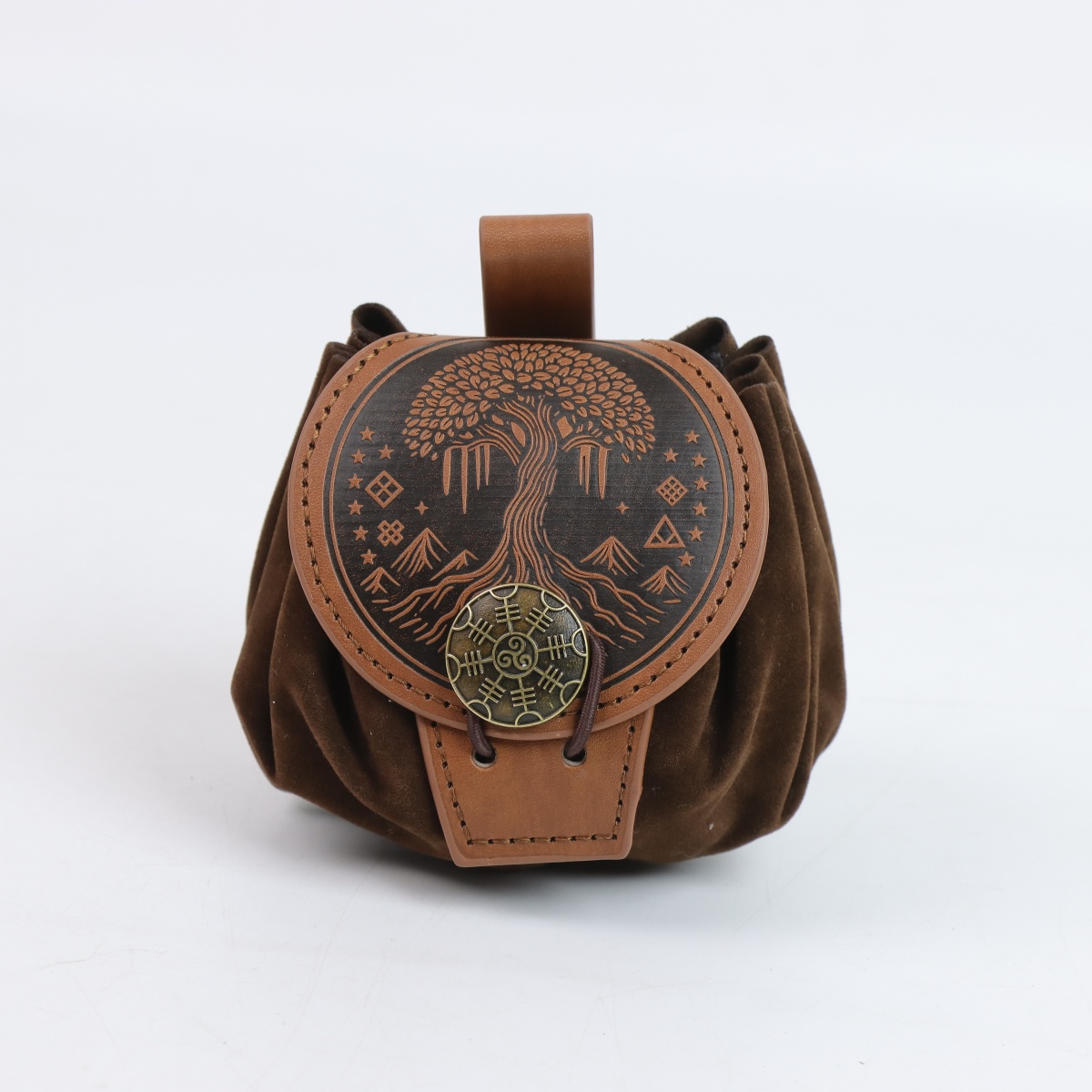 Leatherwork Fasteners - Steampunk Mittelalterlicher Punk-Stil Gürteltaschen für Männer