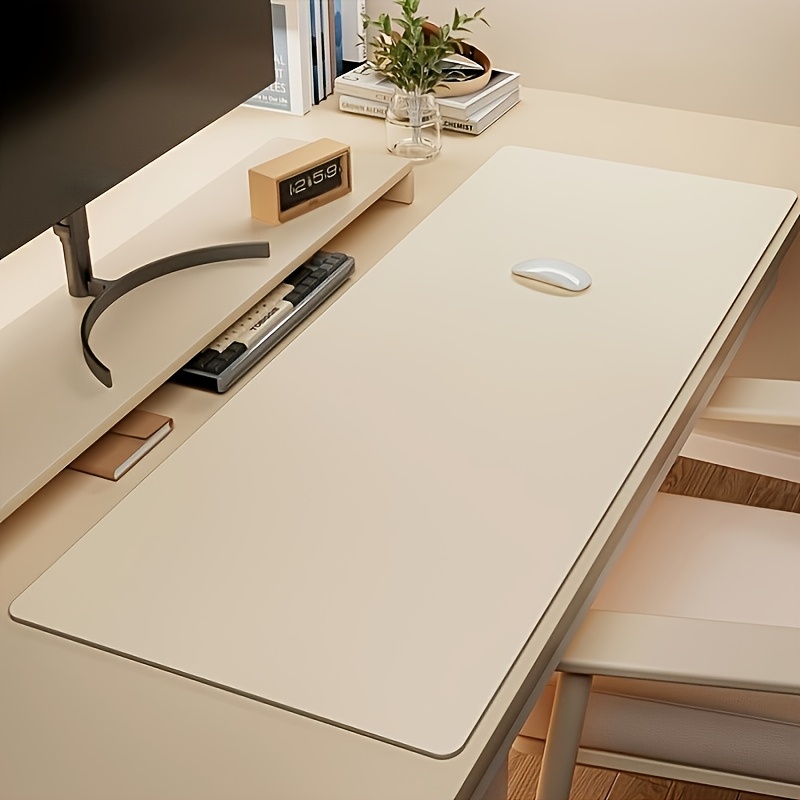 Leatherwork Table - 1 Stück großes Kunstleder-Mauspad, rutschfeste, wasserdichte