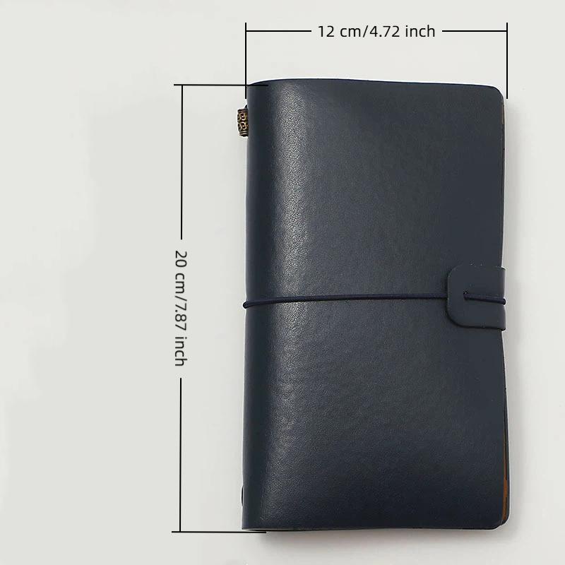 Leatherwork Plans - PU-Leder Vintage Nachfüllbares Notizbuch Weicher Loseblatt-Einband