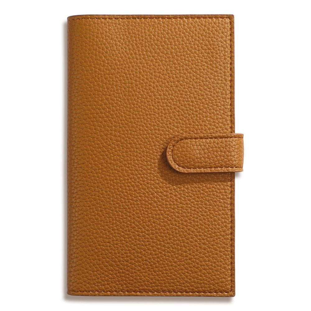 Leather Work Notebook - Reisetagebuch aus Litchi-Leder, tragbares Notizbuch, exquisites