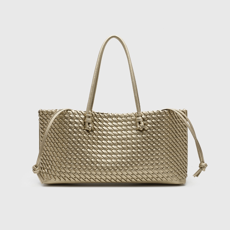 Leather Work Handbag - Designer Luxus PU Gewebte Tragetasche, Henkeltasche