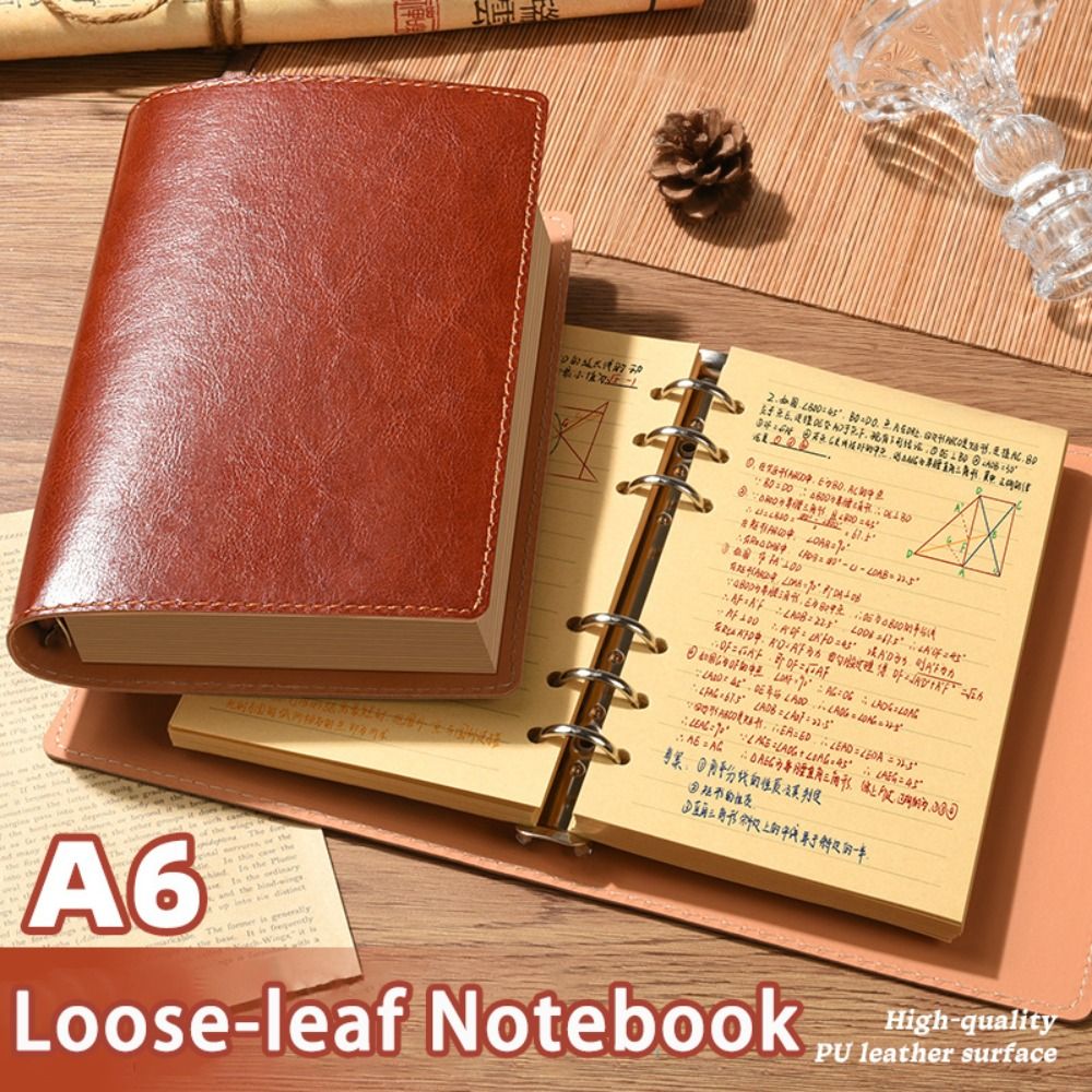 Leather Work Notebook - Neues A5/A6 Notizbuch mit Loseblattsystem, PU-Leder