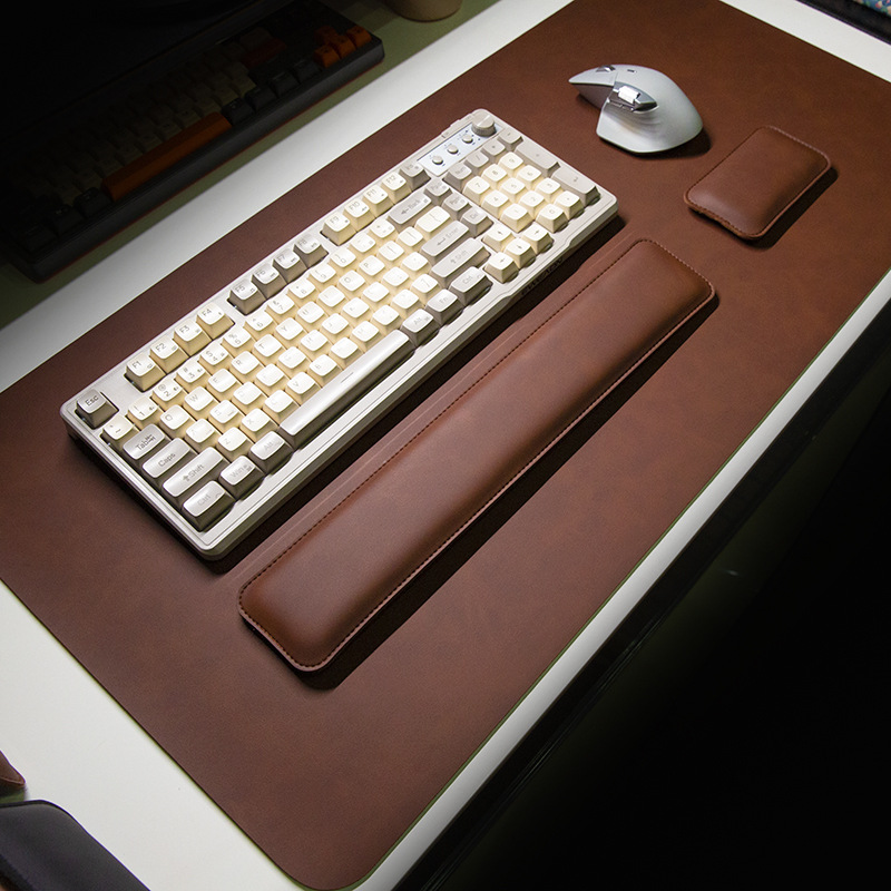Leatherwork Table - Schreibtischunterlage Wasserdichtes PU-Mauspad Großes Mauspad Laptop