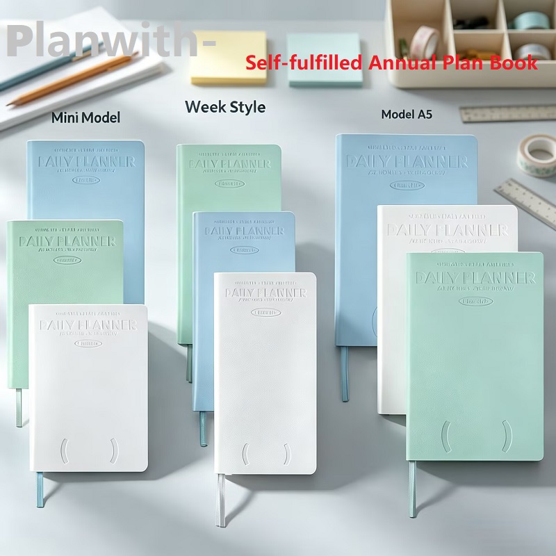 Leather Work Notebook - Planwith Selbstdatierter Jahresplaner Notizbuch Tagebuch Wöchentliche