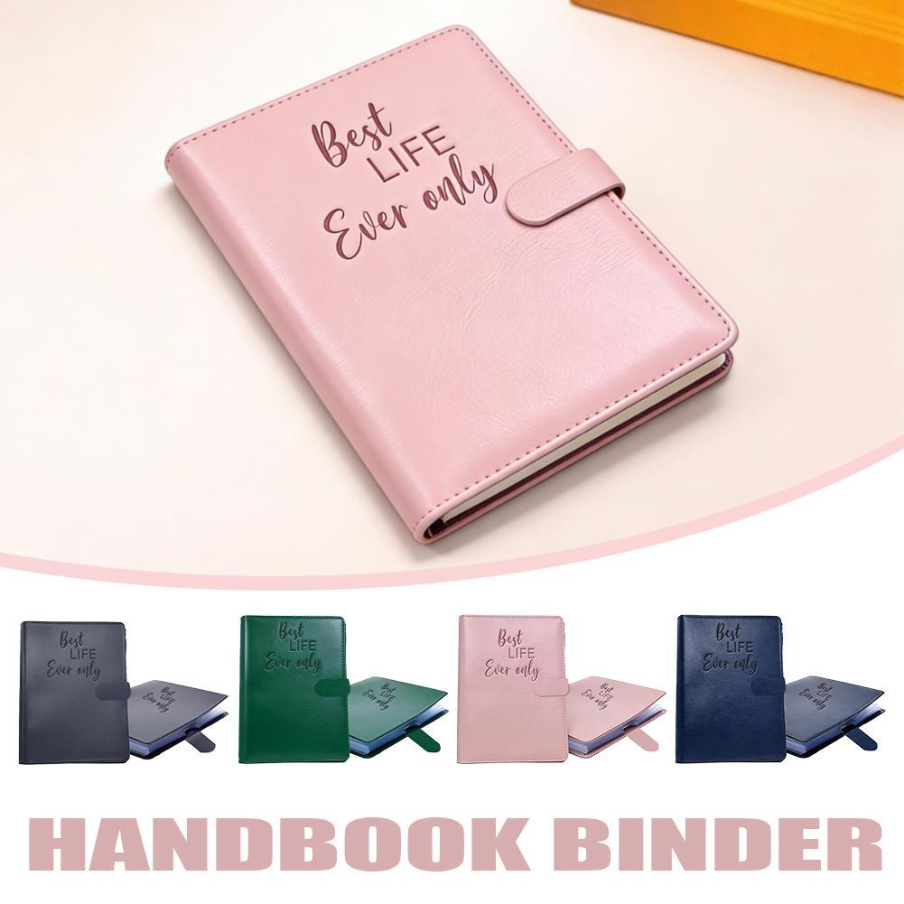 Leather Work Notebook - Reisepasshülle Notizbuch aus PU-Leder für Frauen