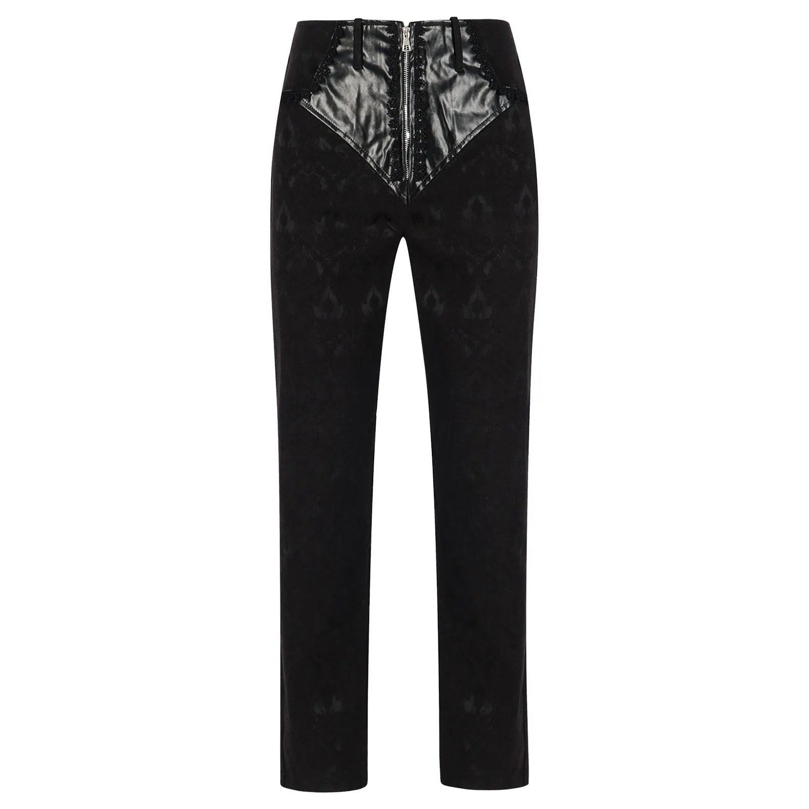 Leather Work Pants - Mittelalterliche Steampunk-Hose für Herren, Jacquard-Leder, stilvoll,