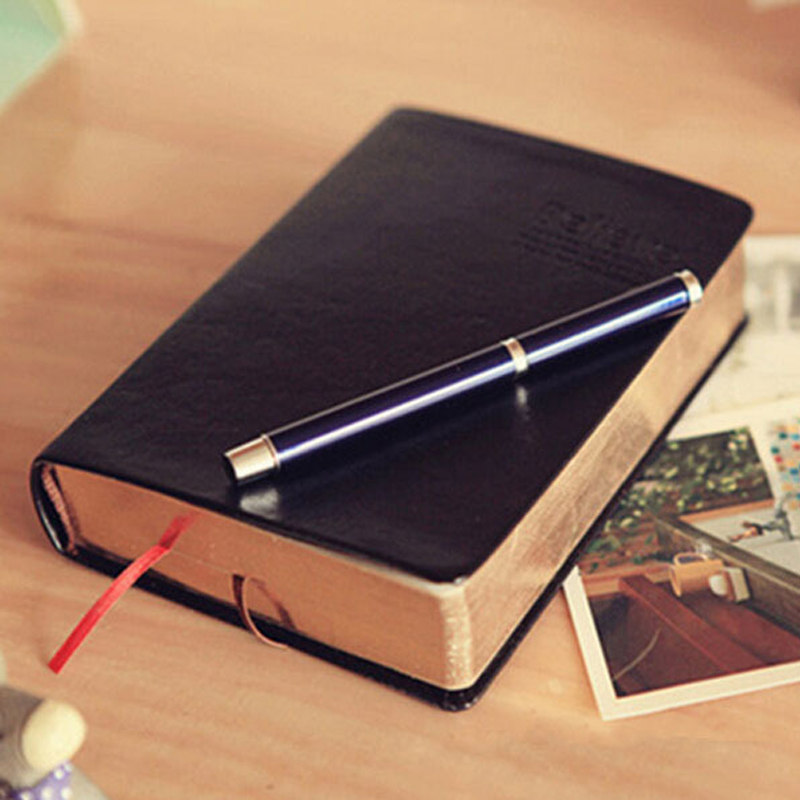 Leather Work Notebook - Vintage dickes Leder Bibel Notizbuch leeres