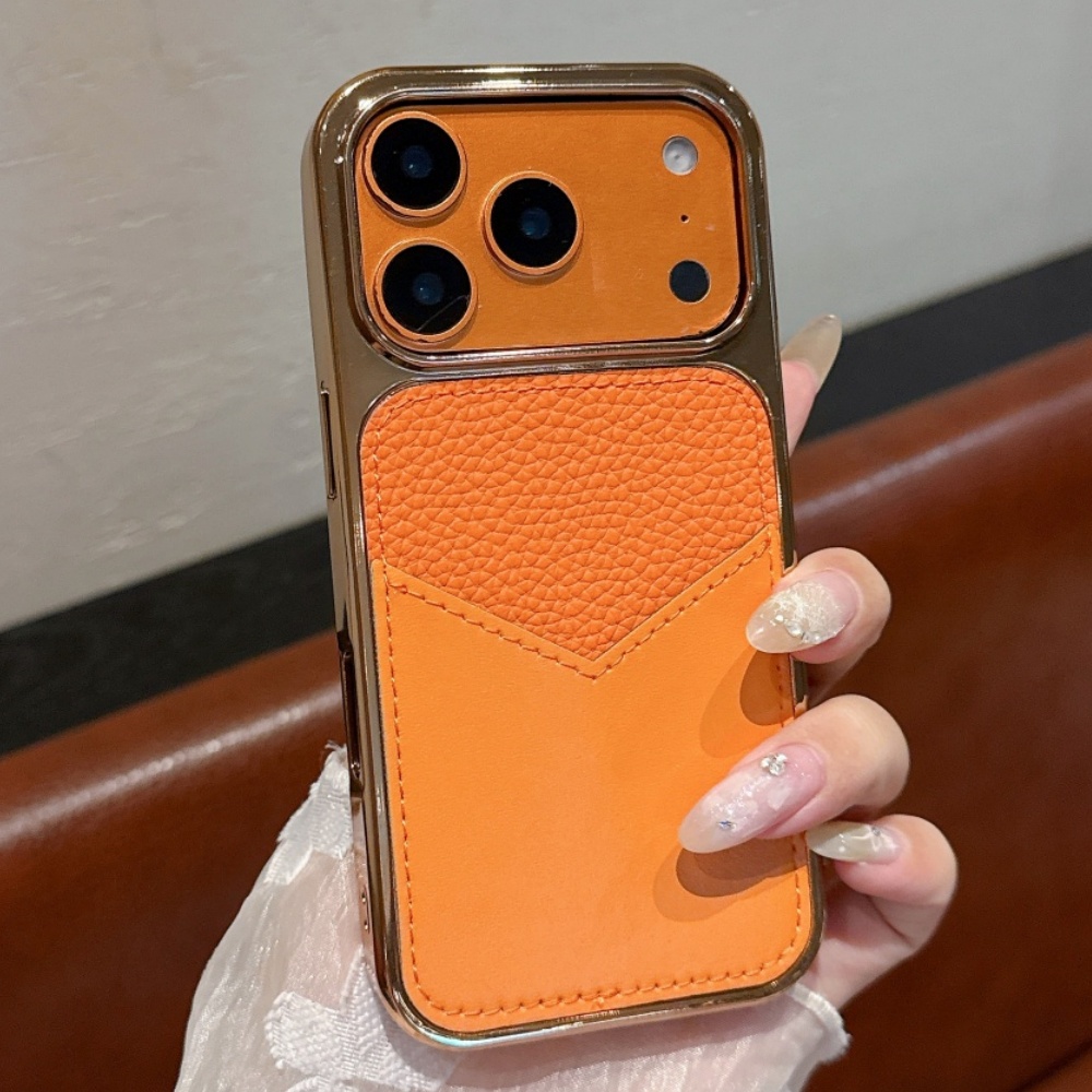 Leather Work Bag - Business PU-Leder Kartenetui Handyhülle für iPhone