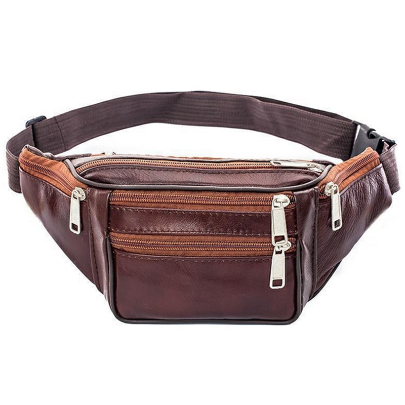 Leatherwork Fasteners - Leder Männer Taille Brust Tasche Dünne