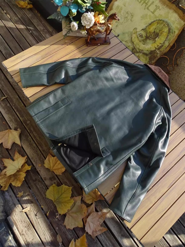 Herren-Jacke aus echtem Rindsl – Leather Work Jacket Mens Bewertung und Preis