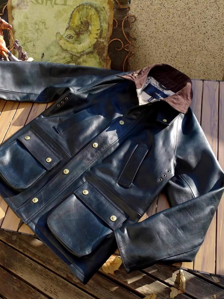 Herren-Jacke aus echtem Rindsl – Leather Work Jacket Mens Bewertung und Preis