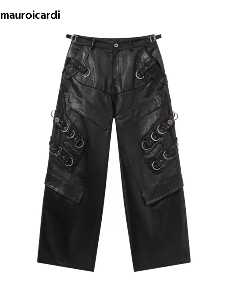 Mauroicardi Frühling Herbst Co – Leather Work Pants Bewertung und Preis