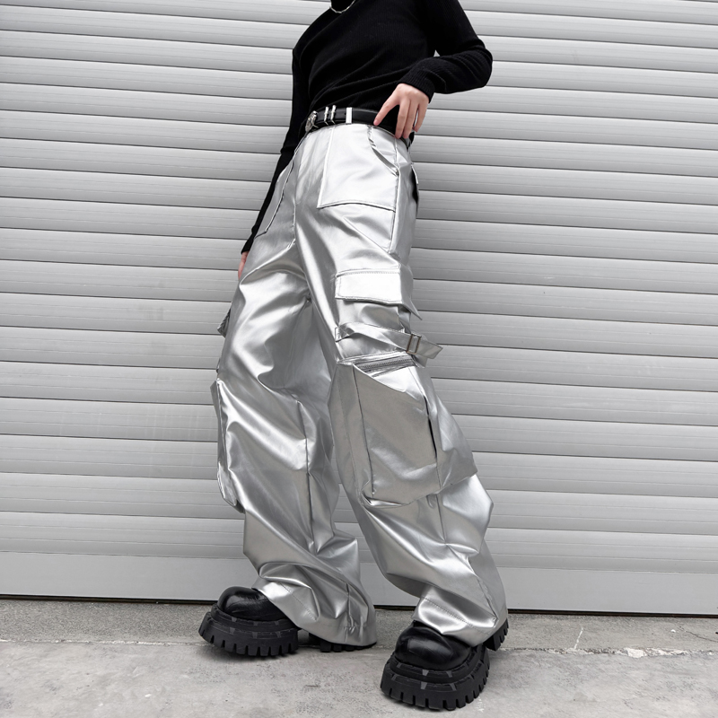 Silber Leder Hose Männer Stree – Leather Work Pants Bewertung und Preis