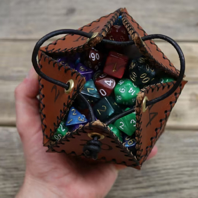 Neue Leder d20 Würfelt asche p – Leatherwork Ideas Bewertung und Preis