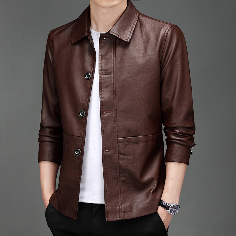 Herbst Neue Lederjacke für Her – Leather Work Jacket Mens Bewertung und Preis