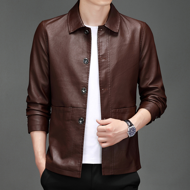 Herbst Neue Lederjacke für Her – Leather Work Jacket Mens Bewertung und Preis