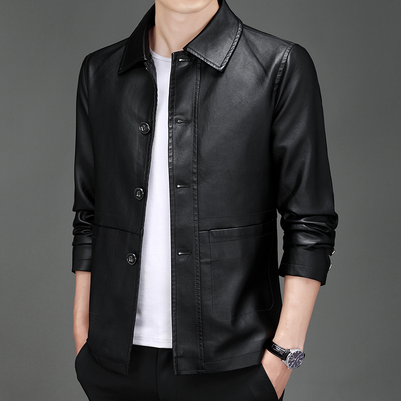 Herbst Neue Lederjacke für Her – Leather Work Jacket Mens Bewertung und Preis