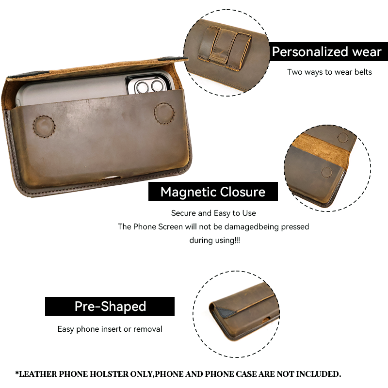 Echt leder Hüft tasche für Män – Leatherwork Fasteners Bewertung und Preis
