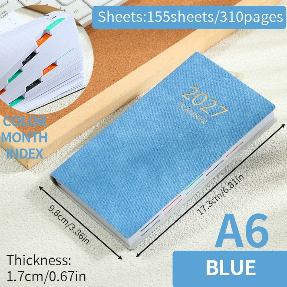 A6 Tagesplaner Notizbuch 2027  – Leather Work Notebook Bewertung und Preis