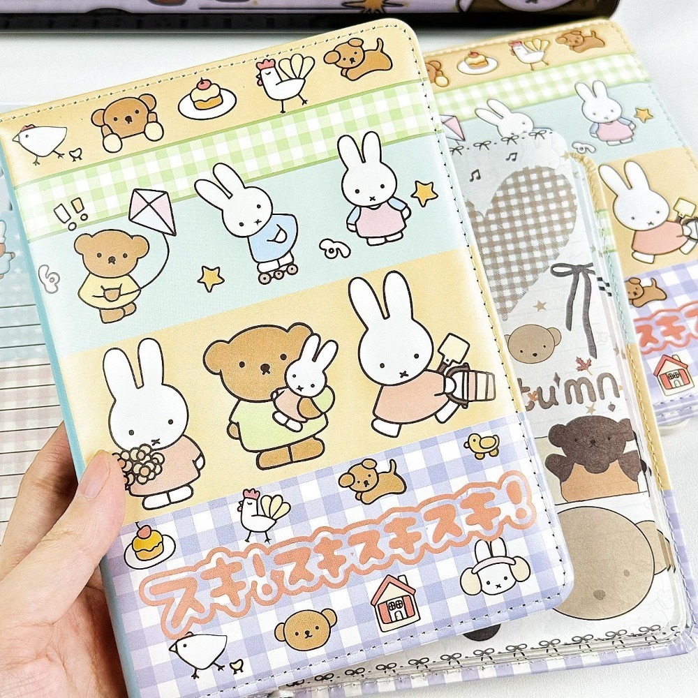 Miffy Rabbit Collage-Notizbuch – Leather Work Notebook Bewertung und Preis