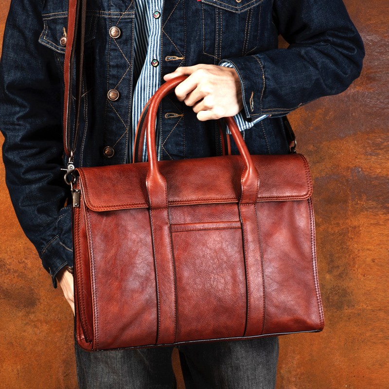 Handtasche aus pflanzlich gege – Leather Work Handbag Bewertung und Preis