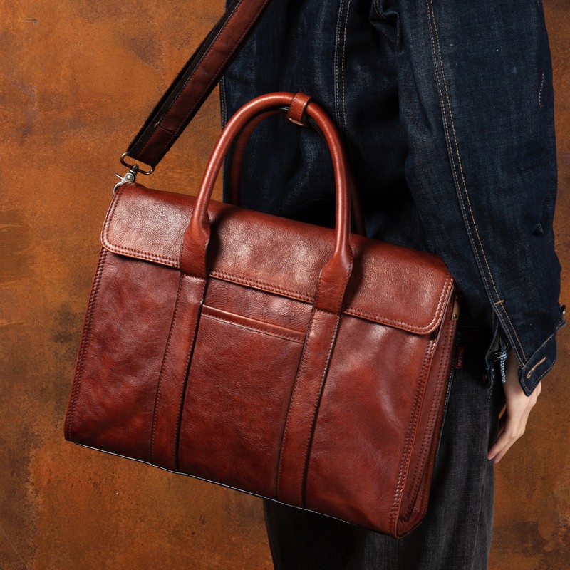 Handtasche aus pflanzlich gege – Leather Work Handbag Bewertung und Preis