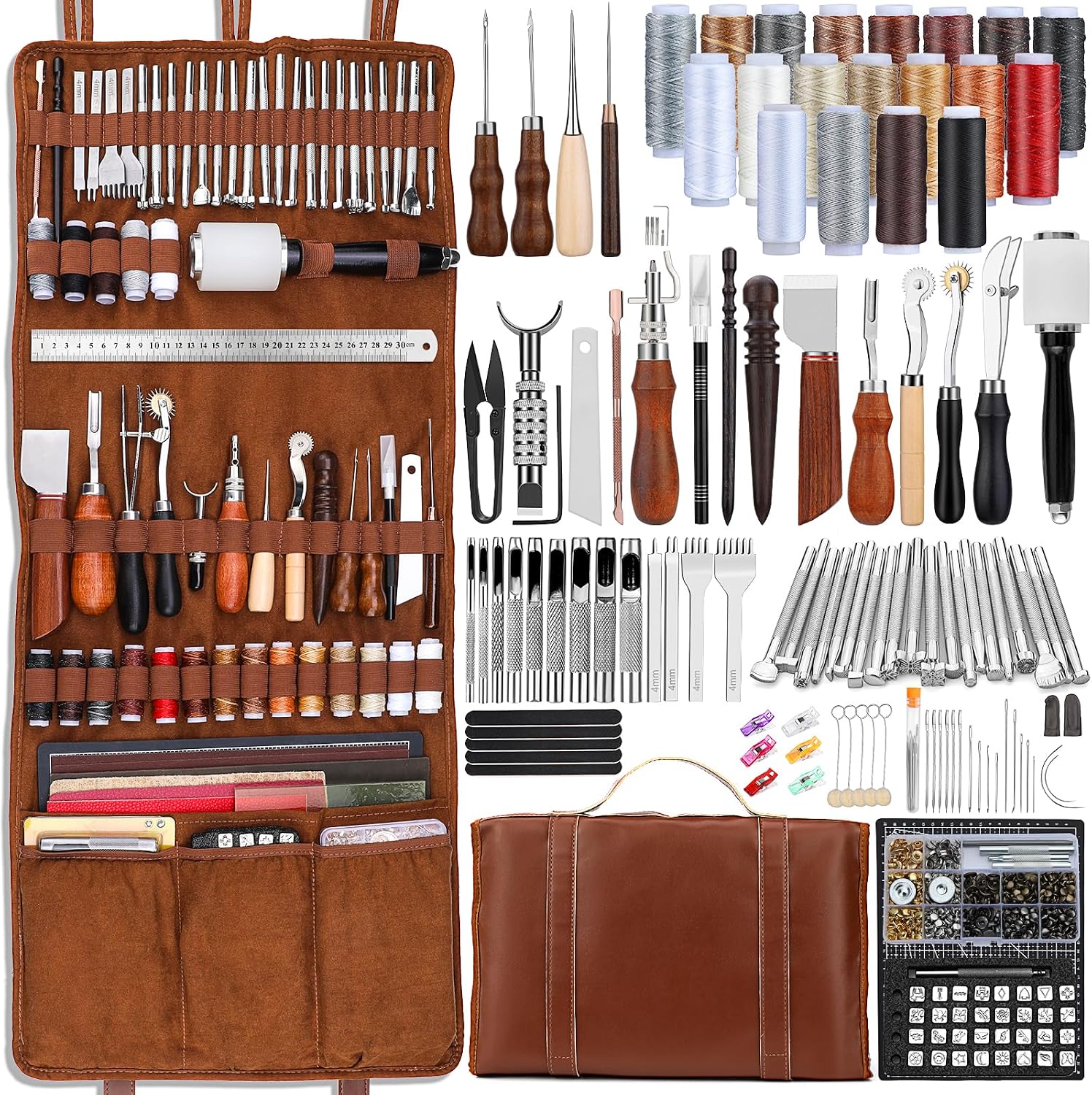 Lederbearbeitungs-Set mit Werk – Leatherwork Tool Kit Bewertung und Preis