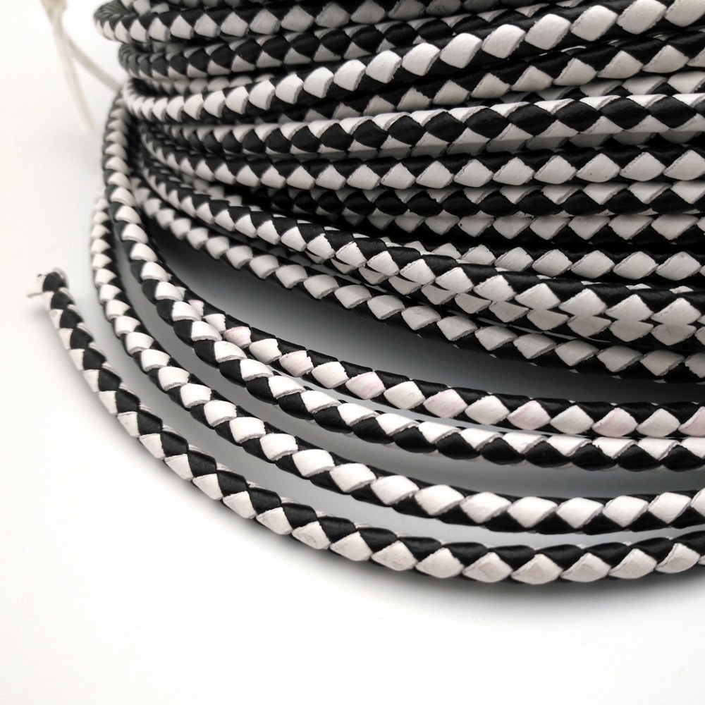 Aaazee 2 yards 4mm rundes schw – Leatherwork Jewelry Bewertung und Preis