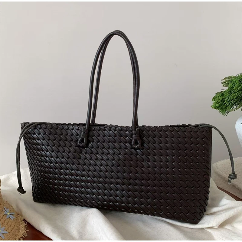 Designer Luxus PU Gewebte Trag – Leather Work Handbag Bewertung und Preis