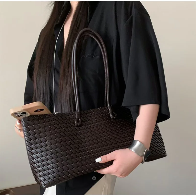 Designer Luxus PU Gewebte Trag – Leather Work Handbag Bewertung und Preis