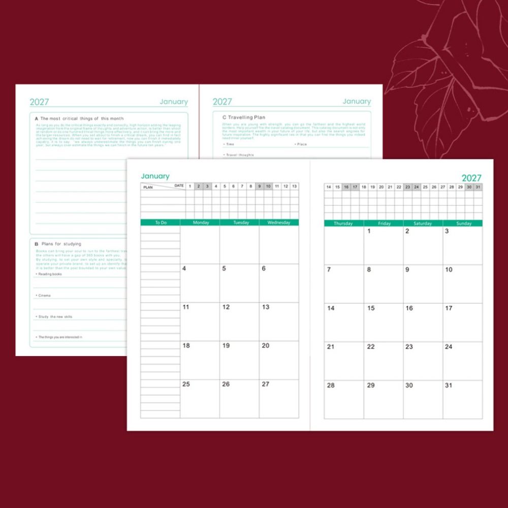 Englischer Terminplaner 2027,  – Leatherwork Plans Bewertung und Preis