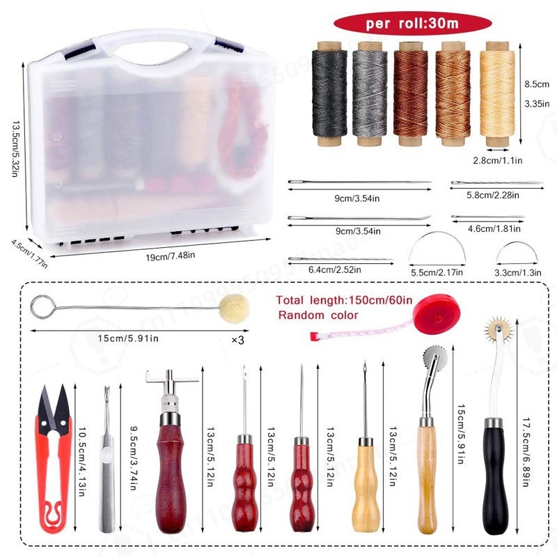 DIY Lederhandwerk Handnähset:  – Leatherwork Tool Kit Bewertung und Preis