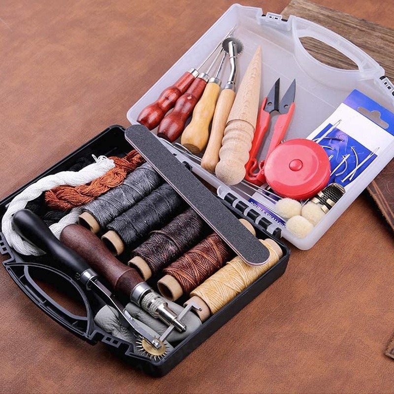 DIY Lederhandwerk Handnähset:  – Leatherwork Tool Kit Bewertung und Preis