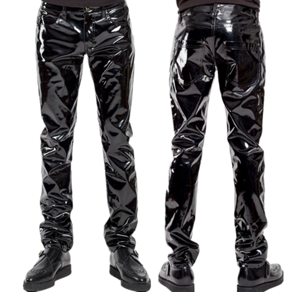 Glänzende PVC Latex Hosen Männ – Leather Work Pants Bewertung und Preis