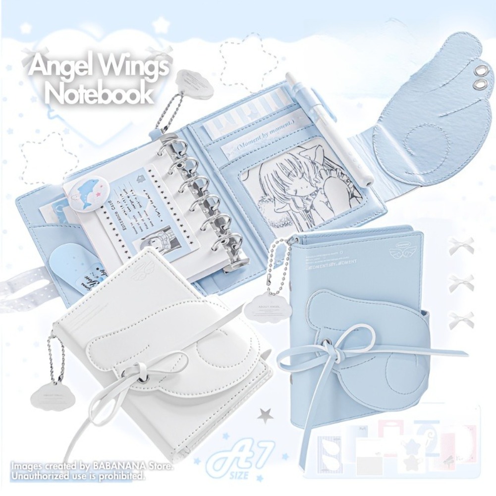 Kawaii Engelsflügel Notizbuch  – Leather Work Notebook Bewertung und Preis