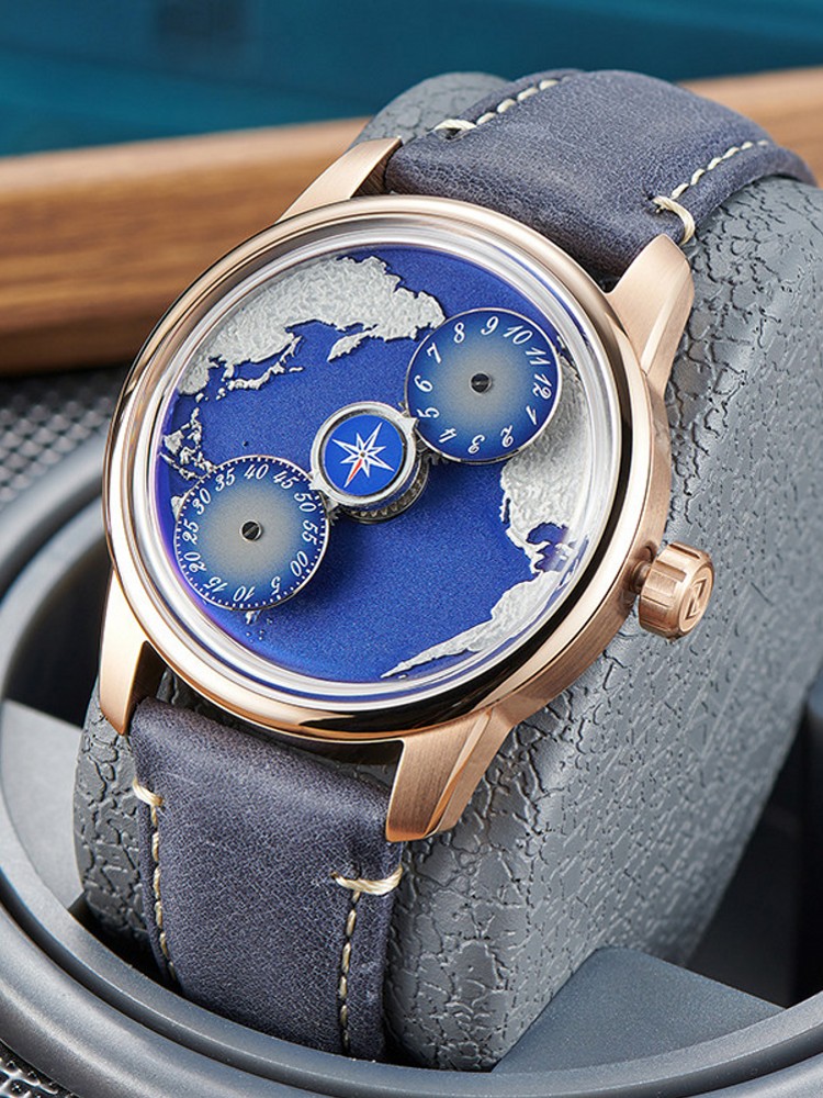 Casual Herren-Armbanduhr „Blue – Leatherwork Ideas Bewertung und Preis