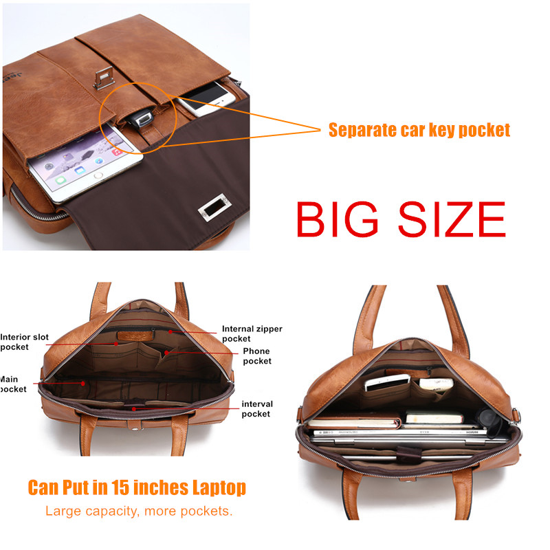 Jeep Buluo Herren-Leder-Aktent – Leather Work Handbag Bewertung und Preis