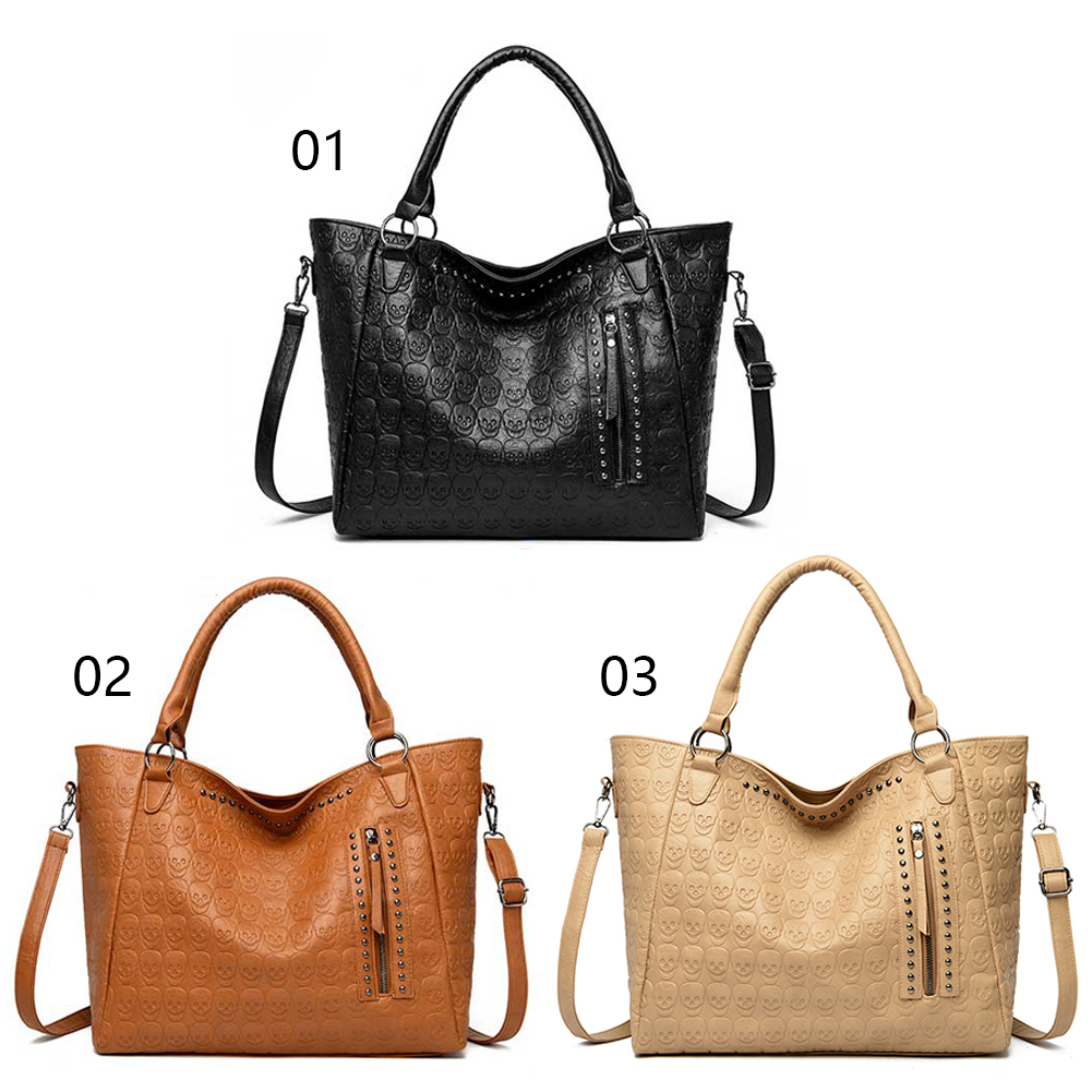 Punk-Totenkopf-Umhängetasche a – Leather Work Handbag Bewertung und Preis