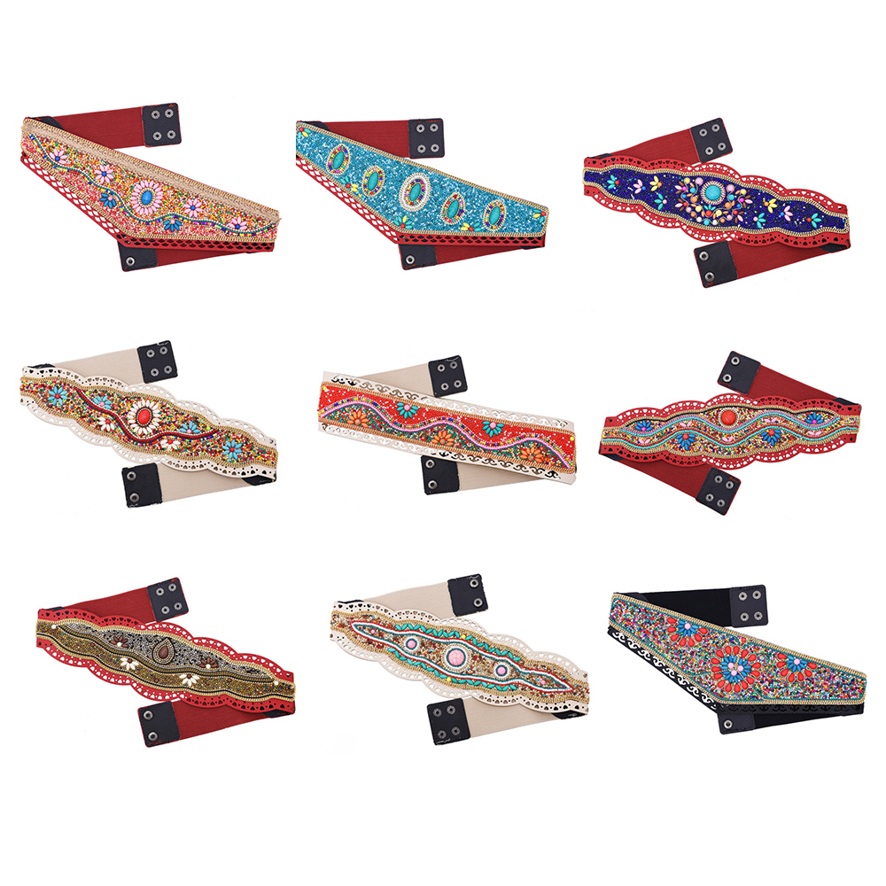 Bunte Reisperlen-Taillengürtel – Leatherwork Jewelry Bewertung und Preis